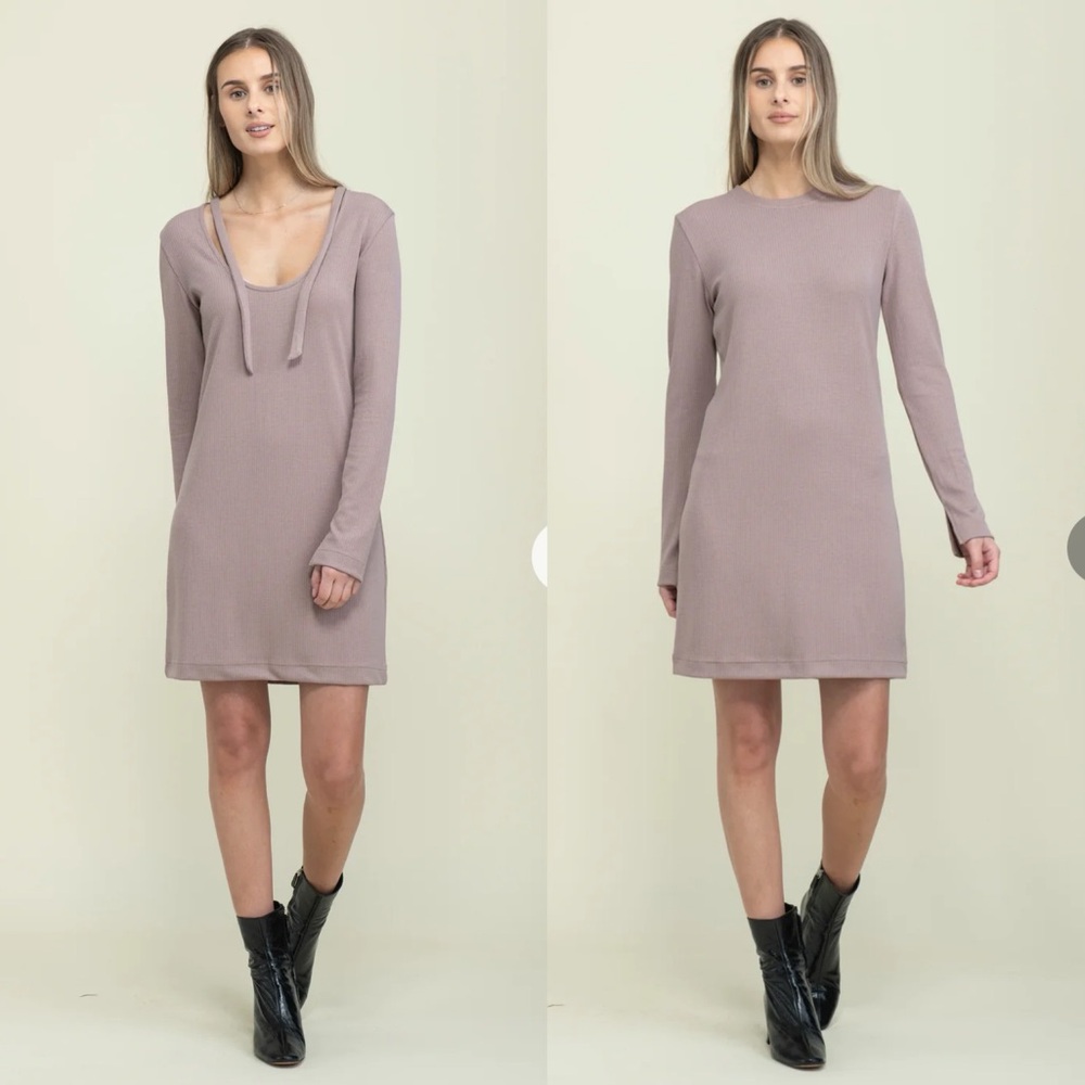 NWT Orb Katie Reversible Tie Neck Dress - Size S
